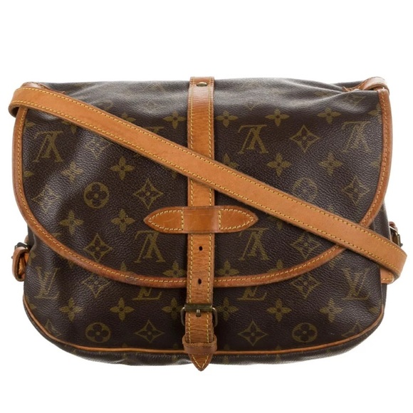 Authentic LOUIS VUITTON Monogram Saumur 30 Excellent Condition - Picture 2 of 8